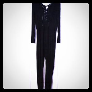 Jumpsuit sexy, black, size Large